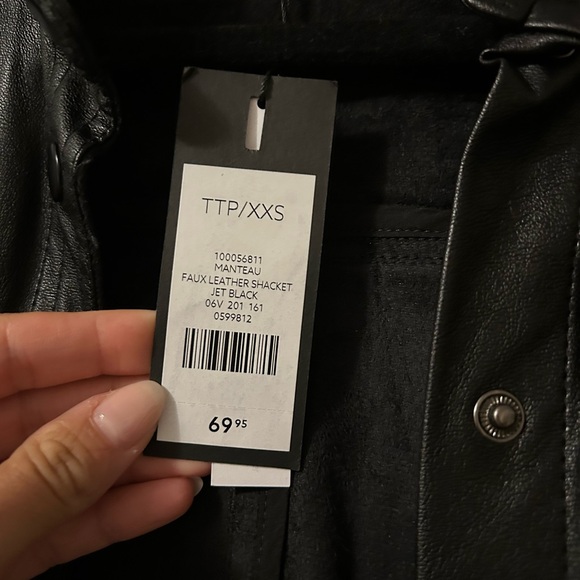 Dynamite Leather Shacket - Picture 2 of 2